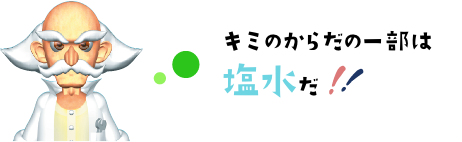 きみのからだの一部は塩水だ